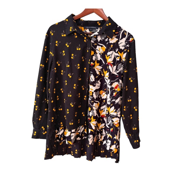 French Connection Aventine Light Pleated Shirt. Size Medium - Picture 15 of 15